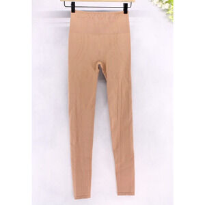 Fabletics Women XS Seamless High Waisted Compressive Legging Driftscape Tan NWT